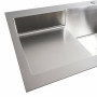 Кухонна мийка 78*50С R нержавійка Platinum Handmade (поглиблена полиця, 3.0/1.0 мм)