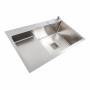 Кухонна мийка 78*50С R нержавійка Platinum Handmade (поглиблена полиця, 3.0/1.0 мм)