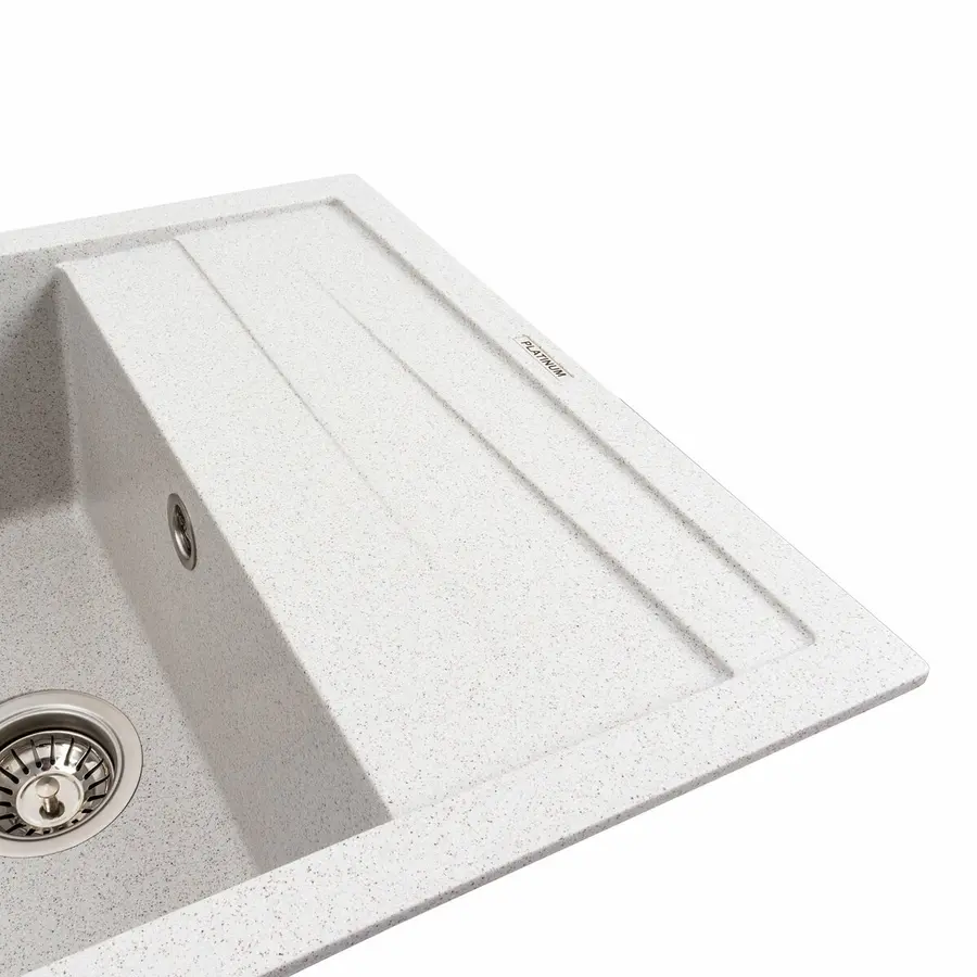 Кухонна мийка гранітна матова 7050 CASCADA Platinum Топаз