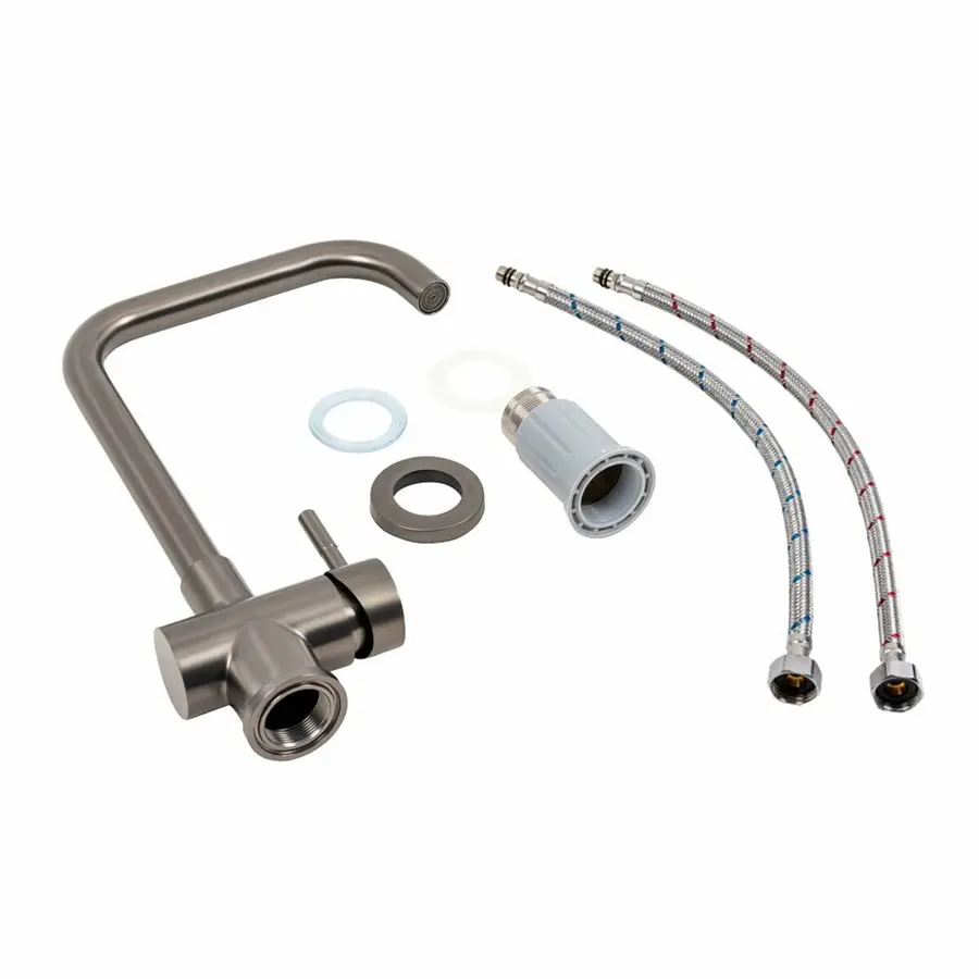 Кухонный смеситель Platinum FC-6 PVD черный