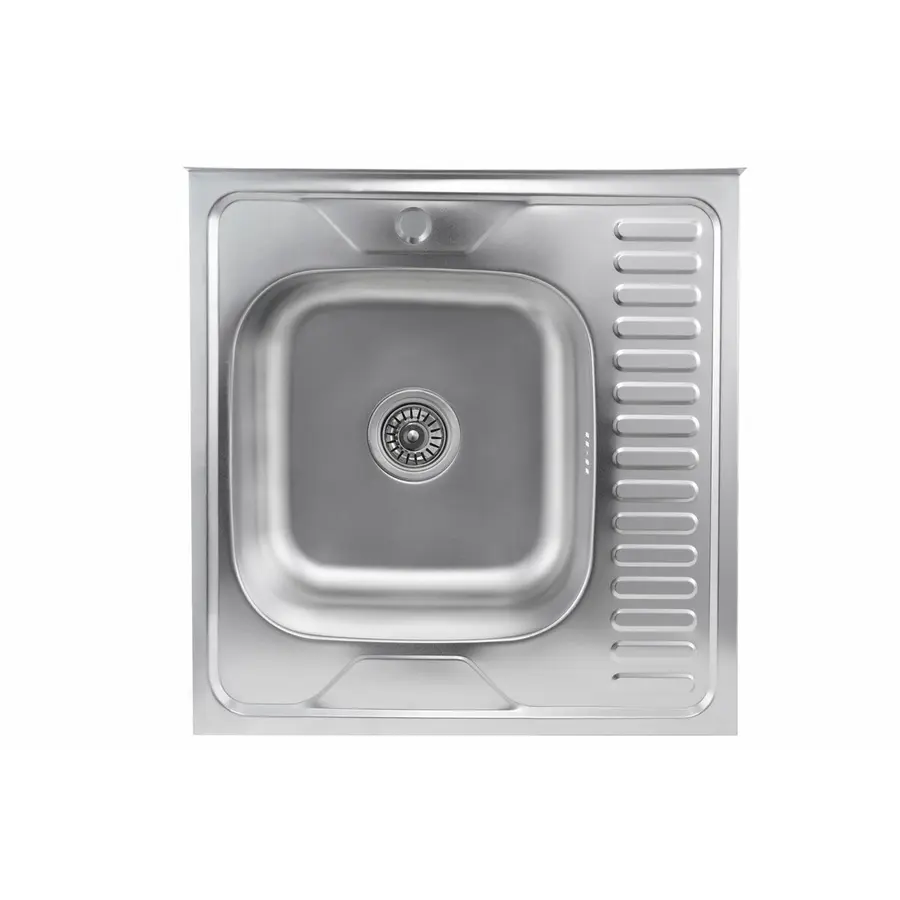 Кухонна мийка з нержавіючої сталі Valeso САТИН 6060 L (0,7/160 мм)