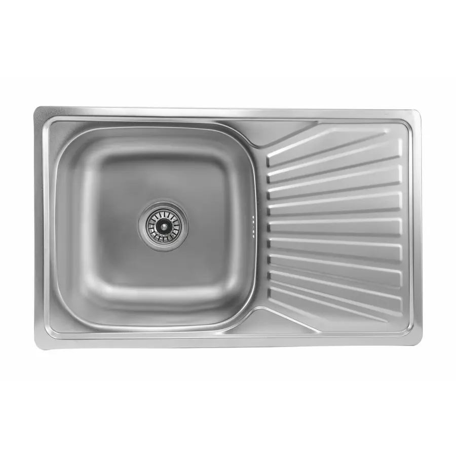 Кухонная мойка из нержавеющей стали прямоугольная Valeso САТИН 7848 (0,8/180 мм)