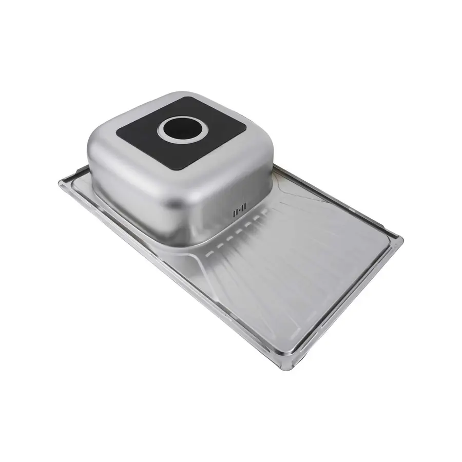 Кухонная мойка из нержавеющей стали прямоугольная Valeso САТИН 7848 (0,8/180 мм)