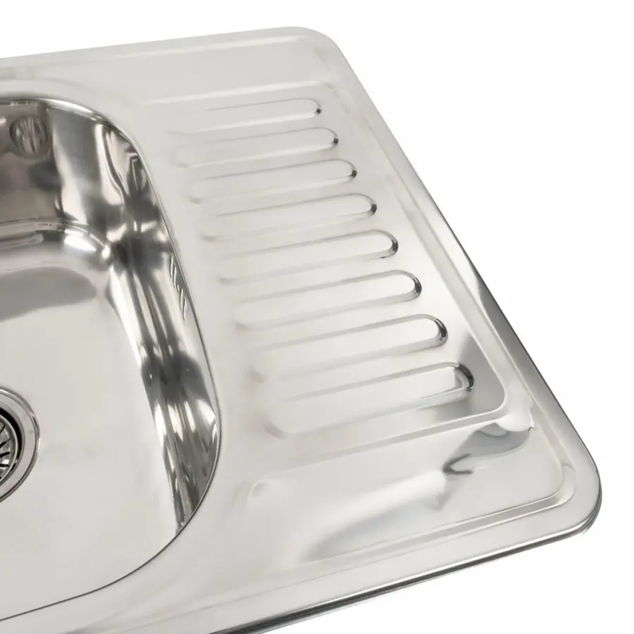 Кухонна мийка з нержавіючої сталі Valeso 5848 ПОЛІРОВКА (0,8/180 мм)