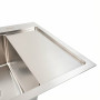 Кухонна мийка CM 58*48 L нержавійка VALESO Handmade (круглий сифон 3,0/0,8)
