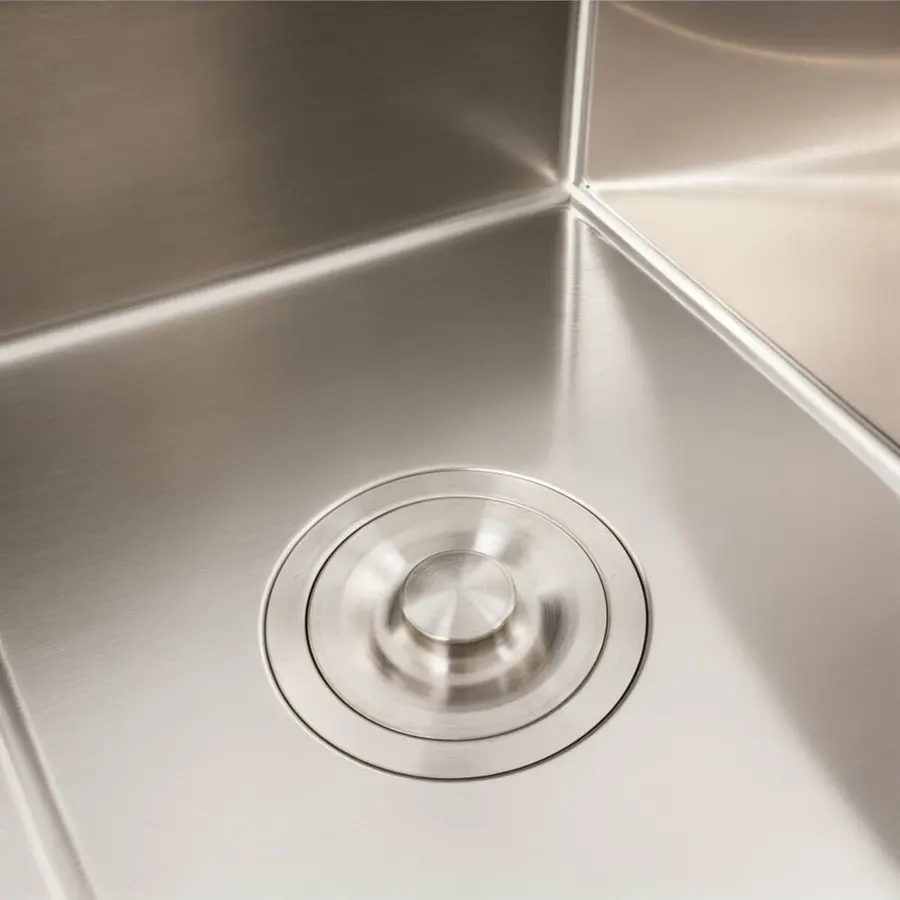 Кухонна мийка CM 58*48 L нержавійка VALESO Handmade (круглий сифон 3,0/0,8)
