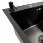 Кухонная мойка CM 78*50 L черная PVD VALESO Handmade (круглый сифон 3,0/0,8)
