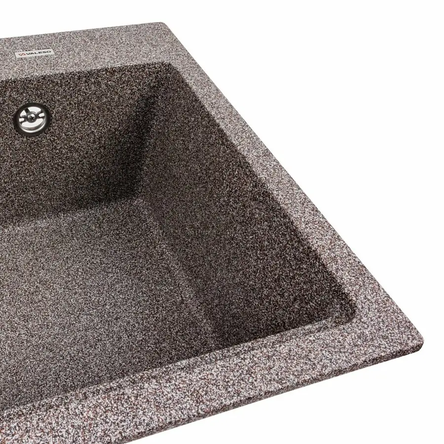 Гранитная мойка для кухни VALESO NIKA 7545 матовая Микс