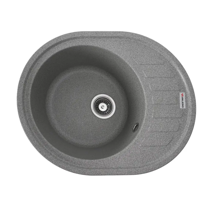 Гранитная мойка для кухни VALESO 6250 SOUL матовая Серая
