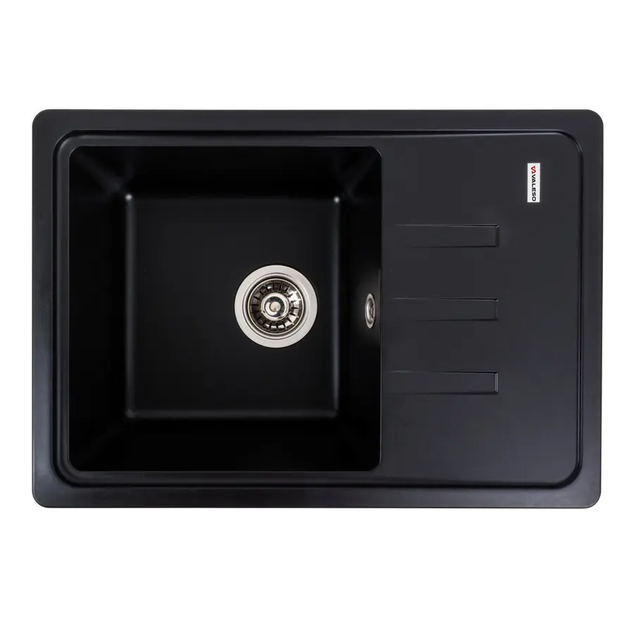 Гранітна мийка для кухні VALESO LIANA 6243 матова Чорна
