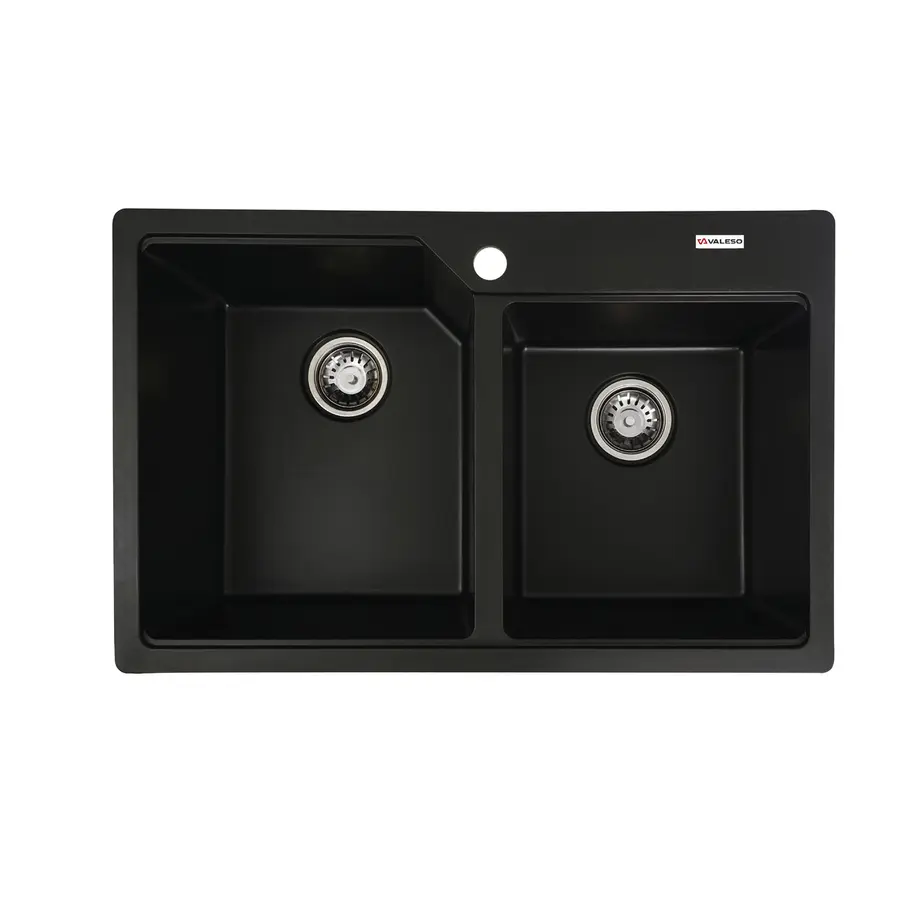 Гранитная мойка для кухни VALESO HARMONY 7850 матовая Черная