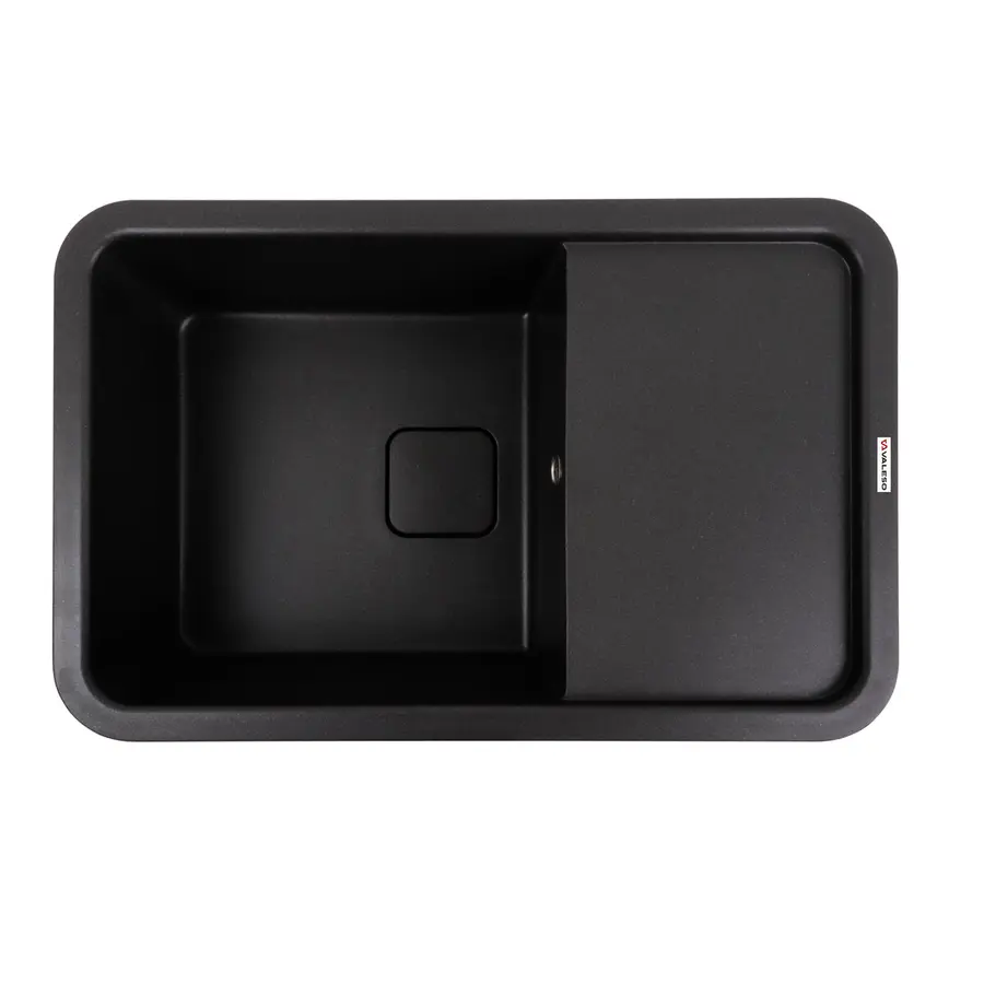 Гранітна мийка для кухні VALESO CUBE 7850 матова Моріон