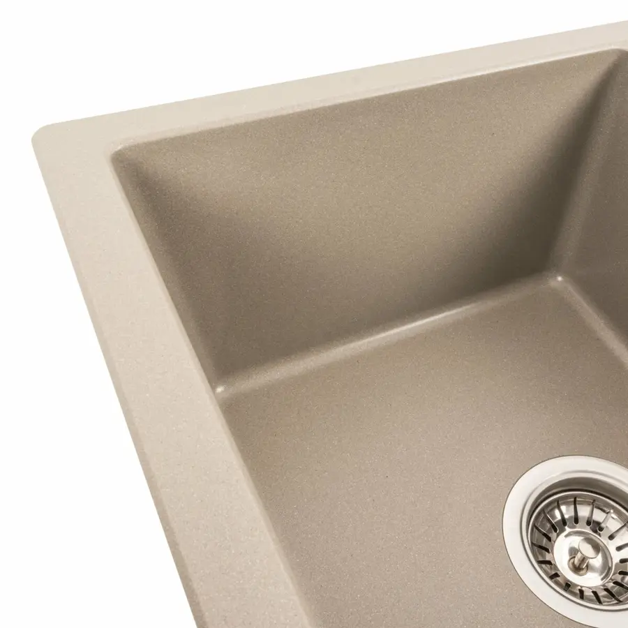 Гранітна мийка для кухні VALESO ARIA 5851 матова Титан