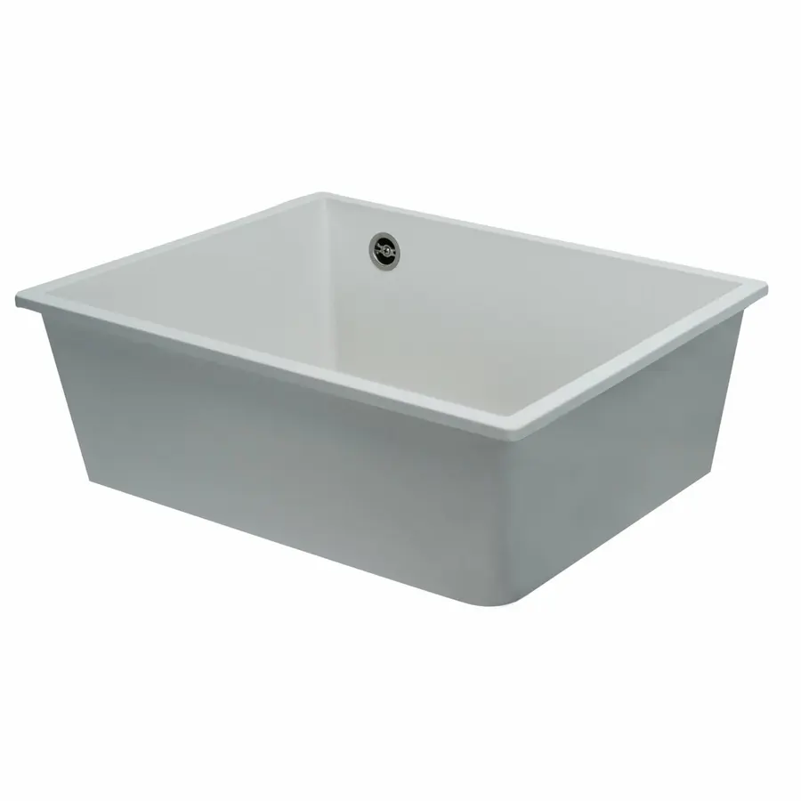 Гранитная мойка для кухни VALESO OASIS 5444 матовая Белоснежная