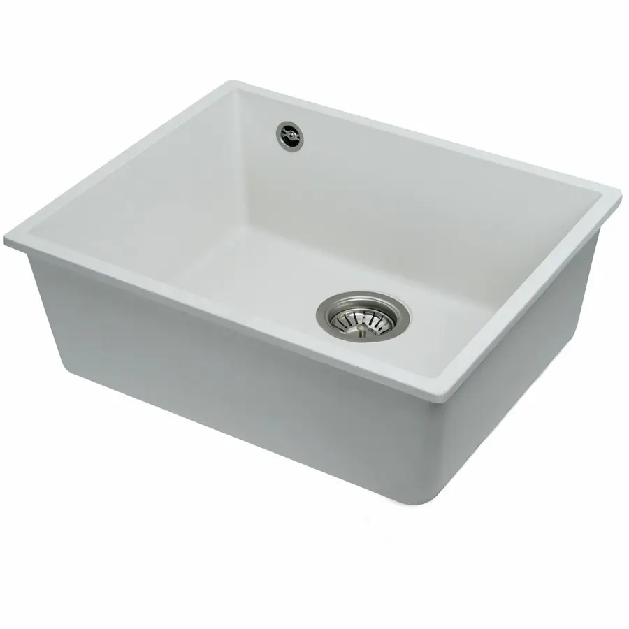 Гранитная мойка для кухни VALESO OASIS 5444 матовая Белоснежная