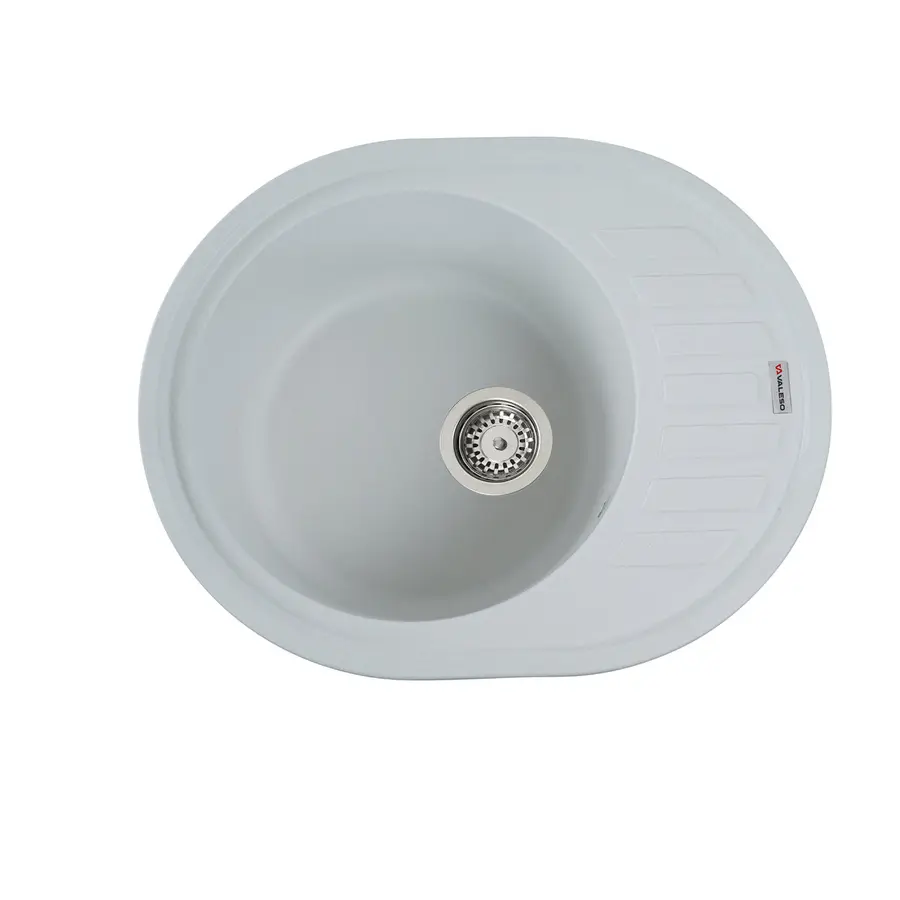 Гранитная мойка для кухни VALESO SOUL 6250 матовая Белоснежная