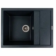 Гранітна мийка для кухні VALESO LOTOS 6550 матова Антрацит