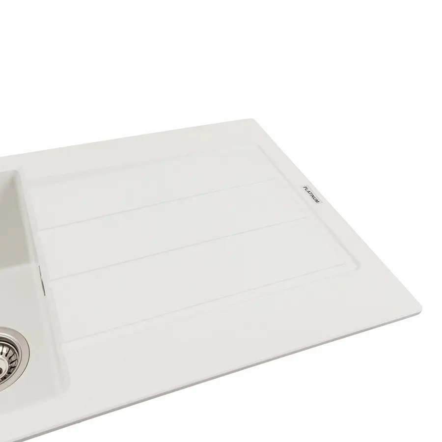 Гранитная мойка для кухни VALESO SOLID 7843 матовая Белоснежная