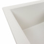 Гранитная мойка для кухни VALESO 7843 SOLID матовая Белая