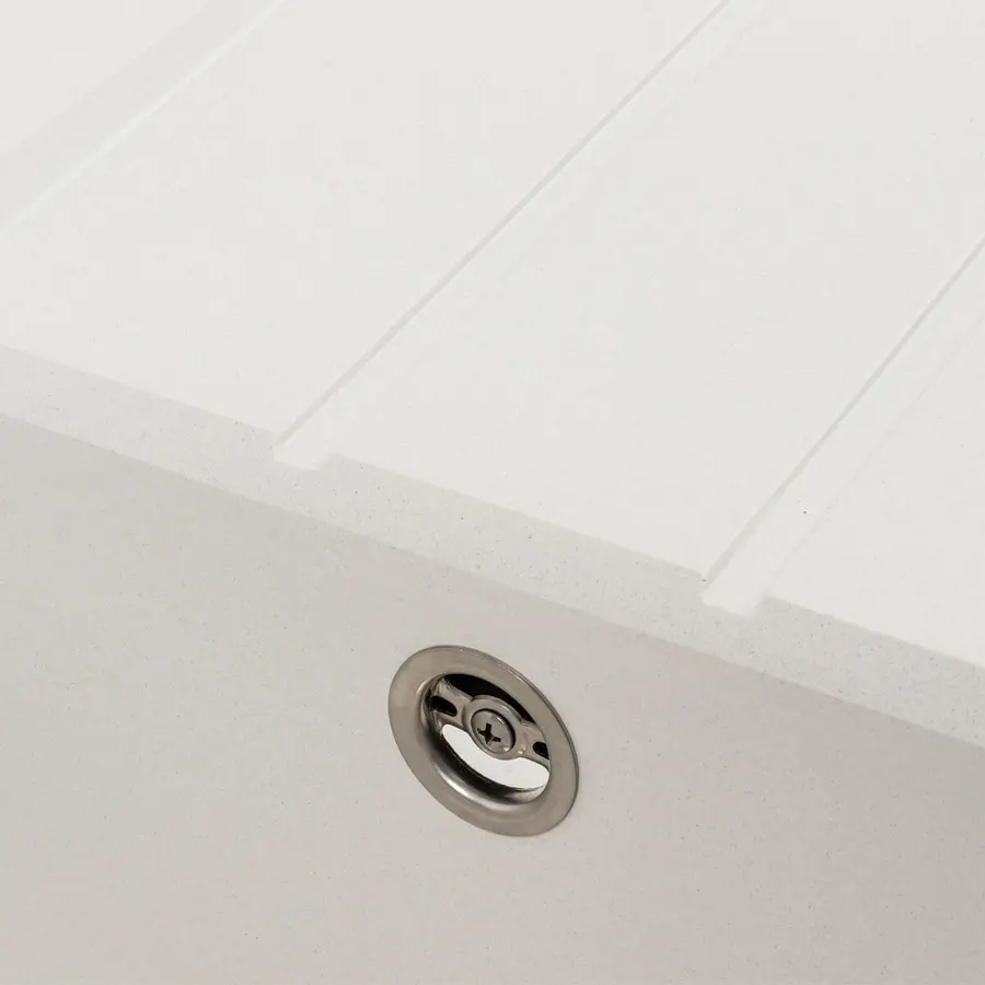 Гранитная мойка для кухни VALESO SOLID 7843 матовая Белоснежная