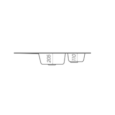 Гранітна мийка для кухні VALESO PANDORA 9950 матова Сафарі