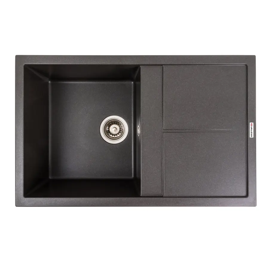 Гранитная мойка для кухни VALESO SELENA 7950 матовая Морион