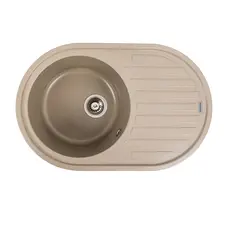 Гранитная мойка для кухни VALESO LIRA 7750 матовая Титан