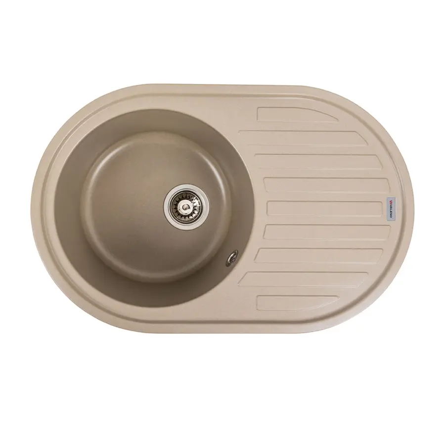 Гранітна мийка для кухні VALESO LIRA 7750 матова Титан