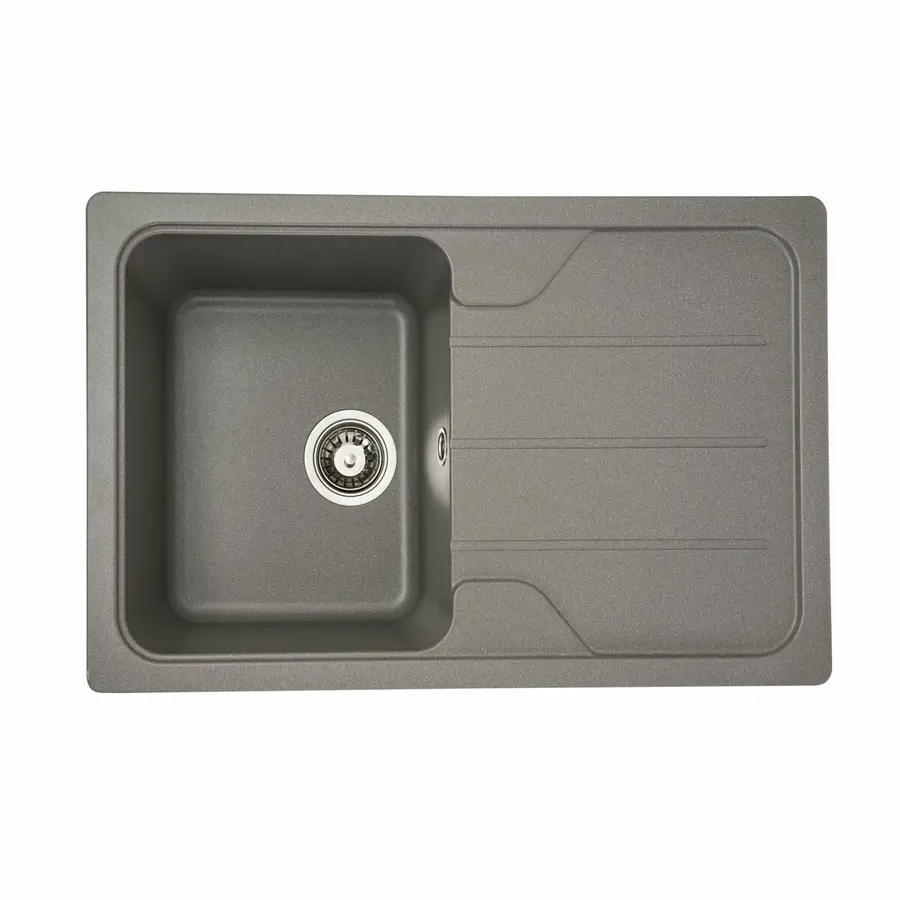 Гранитная мойка для кухни VALESO VERONA 7850 матовая Серый муссон