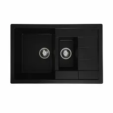 Гранитная мойка для кухни VALESO TOSKANA 7850W матовая Черная