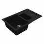 Гранитная мойка для кухни VALESO TOSKANA 7850W матовая Черная