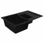 Гранитная мойка для кухни VALESO TOSKANA 7850W матовая Черная