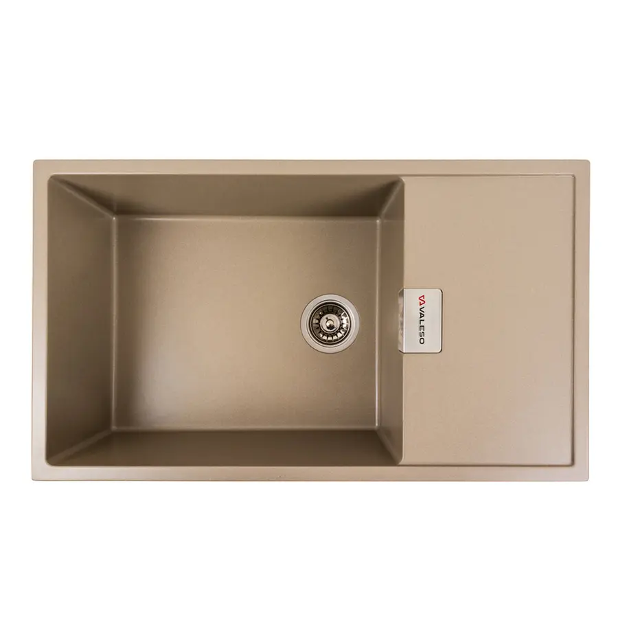 Гранитная мойка для кухни VALESO DIAMOND 8650 матовая Титан