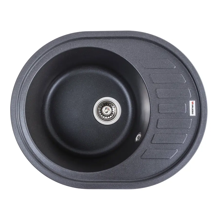 Гранитная мойка для кухни VALESO SOUL 6250 матовая Морион