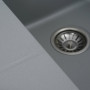 Гранитная мойка для кухни VALESO 9950 PANDORA матовая Серый металлик
