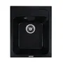 Гранитная мойка для кухни VALESO KORRADO 4050 матовая Черный металлик