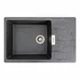 Гранітна мийка для кухні VALESO ROMA 7850 матова Графіт