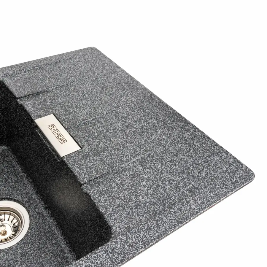 Гранітна мийка для кухні VALESO ROMA 7850 матова Графіт