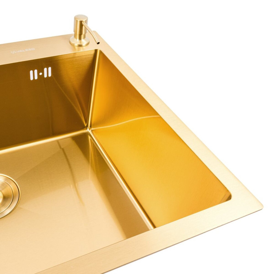 Мойка PVD Gold DECOR Valeso Handmade 60*50