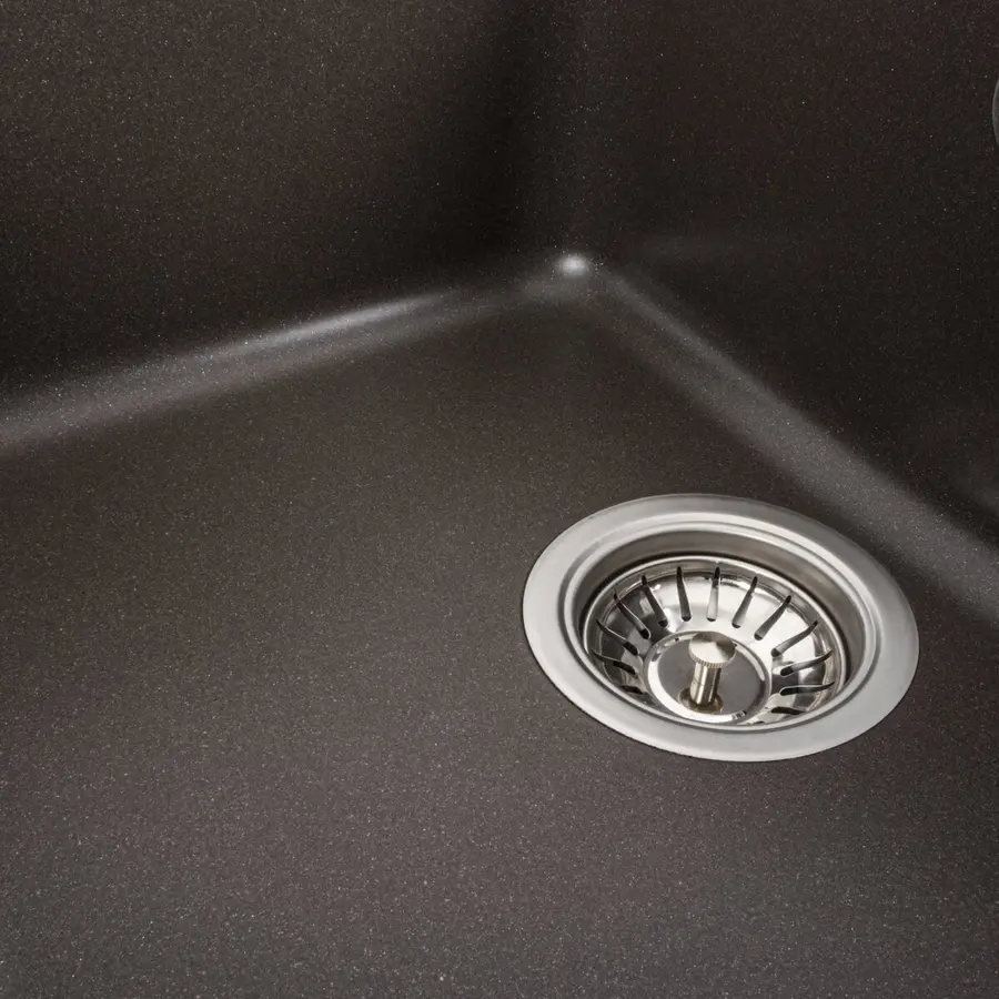 Гранитная мойка для кухни VALESO VERONA 7850 матовая Темная Скала