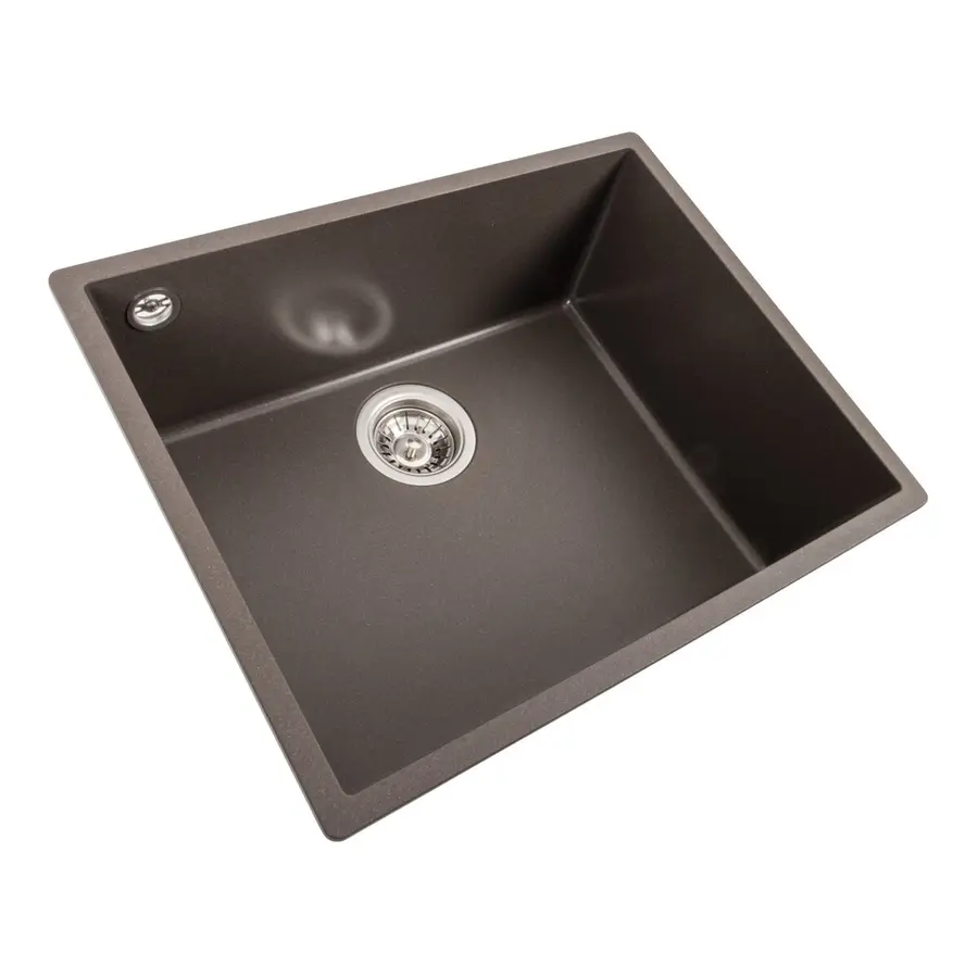 Гранітна мийка для кухні VALESO OASIS 5444 матова Темна скеля