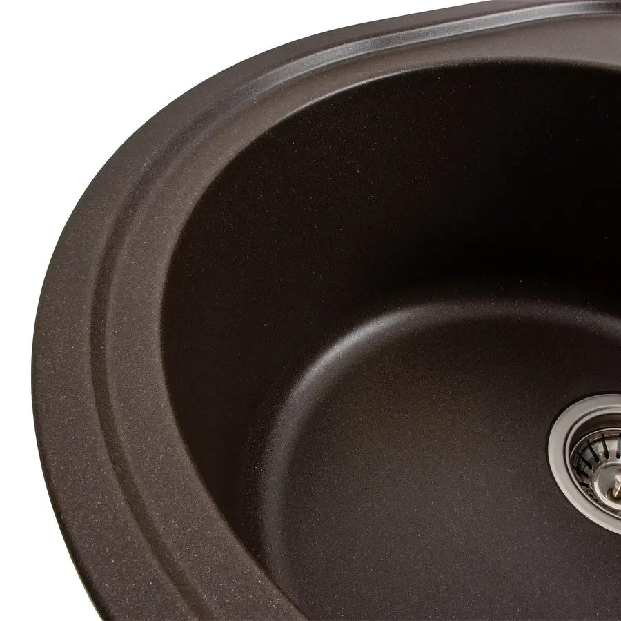 Гранітна мийка для кухні VALESO SOUL 6250 матова Темна скеля