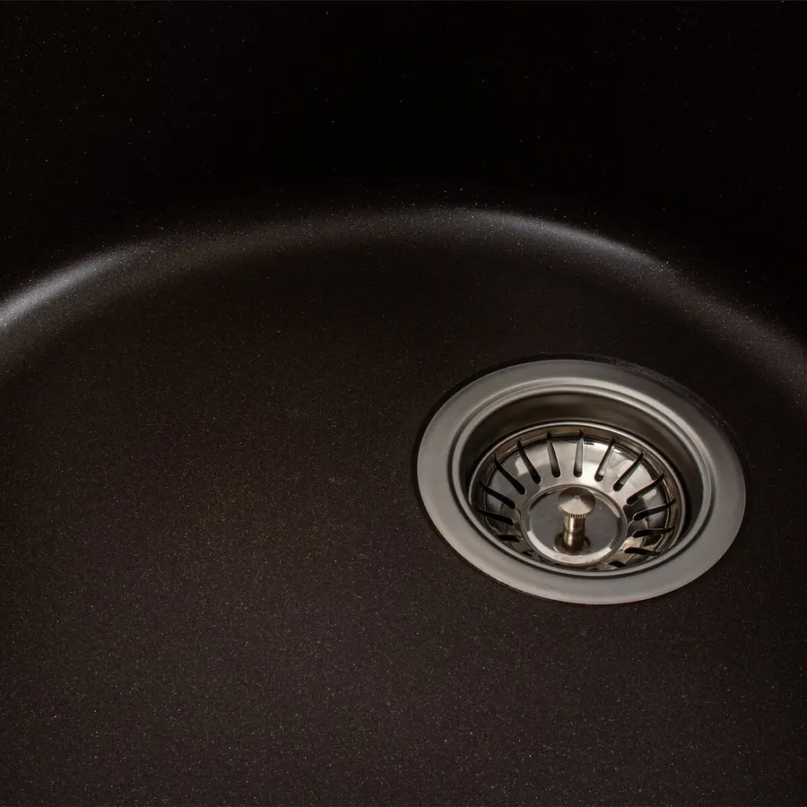 Гранітна мийка для кухні VALESO SOUL 6250 матова Темна скеля