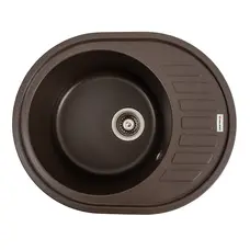 Гранітна мийка для кухні VALESO SOUL 6250 матова Темна скеля