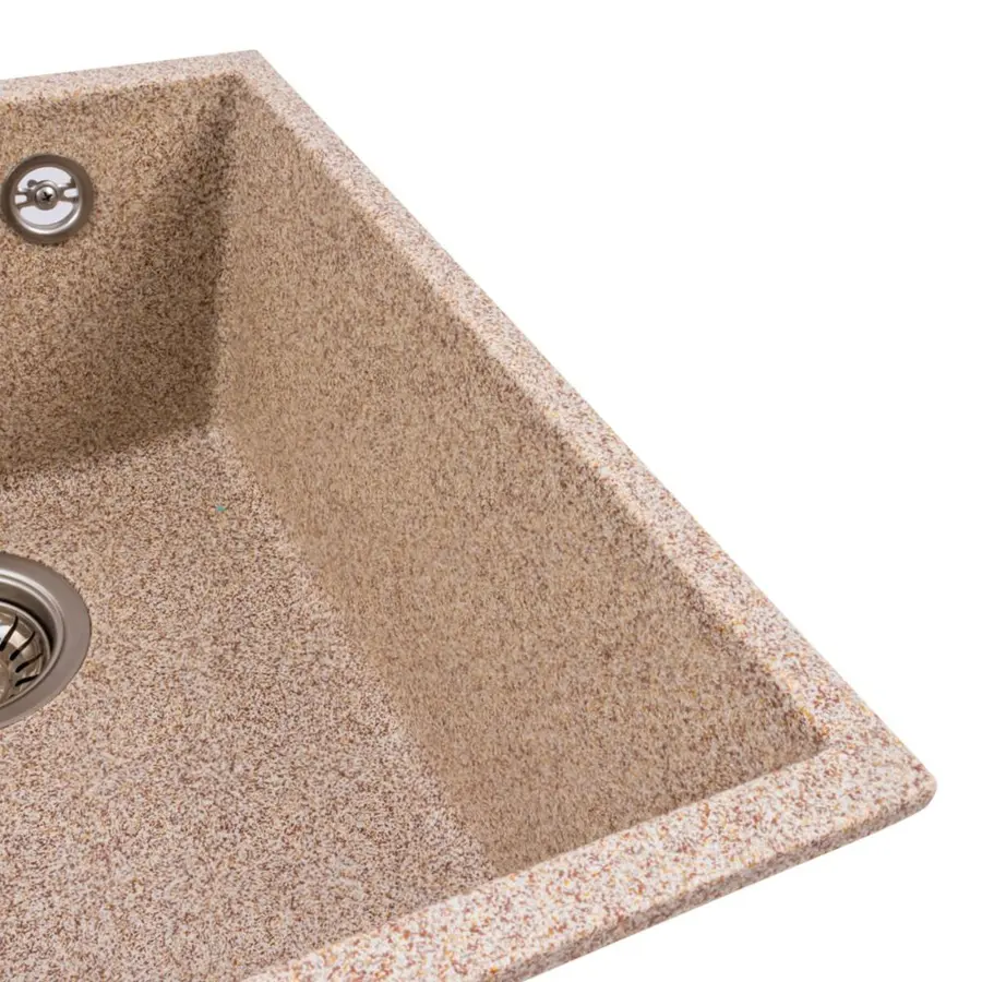 Гранитная мойка для кухни VALESO ROXY 3744 матовая Карамель