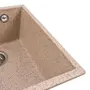 Гранитная мойка для кухни VALESO ROXY 3744 матовая Карамель