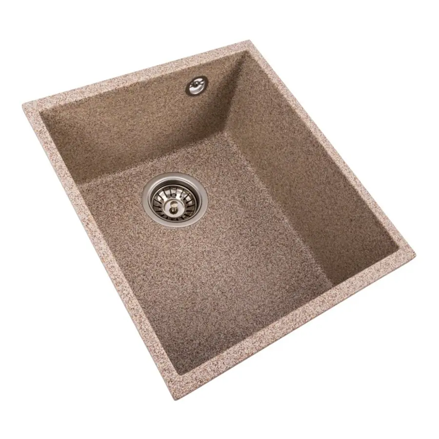 Гранитная мойка для кухни VALESO ROXY 3744 матовая Карамель