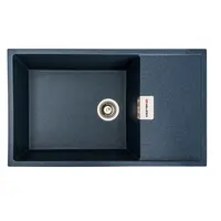 Гранитная мойка для кухни VALESO 8650 DIAMOND матовая (антрацит)