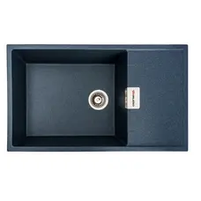 Гранитная мойка для кухни VALESO 8650 DIAMOND матовая (антрацит)