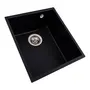 Гранитная мойка для кухни VALESO ROXY 3744 матовая Черный металлик